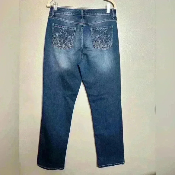 Code Bleu Women's Jeans Gwen Straight Embellished Size 12 - Picture 2 of 5